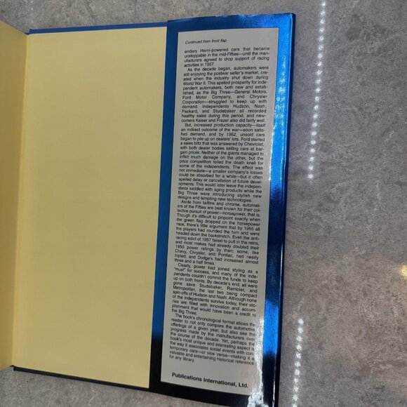 Cars of the Fabulous 50’s Hardcover First Edition book w sleeve. Like New! - Picture 9 of 9